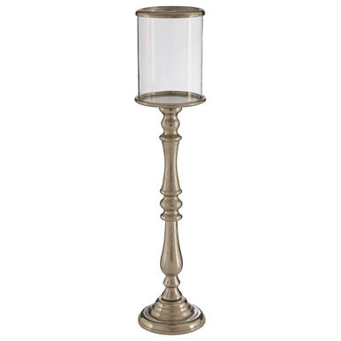 Small Nickel Candle Holder | Kensington Townhouse