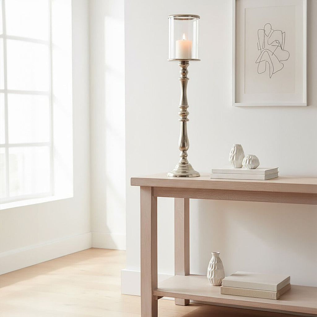 Small Nickel Candle Holder | Kensington Townhouse