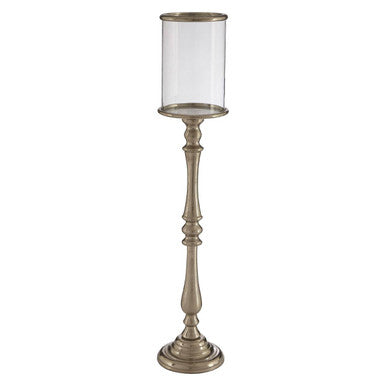 Large Nickel Candle Holder | Kensington Townhouse