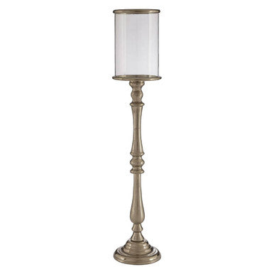 Large Nickel Candle Holder | Kensington Townhouse