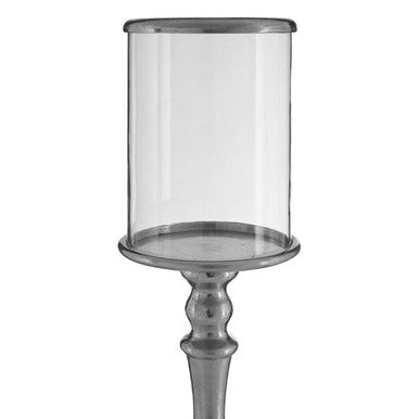 Large Nickel Candle Holder | Kensington Townhouse