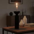 Large Black Crystal Candle Holder | Carrie