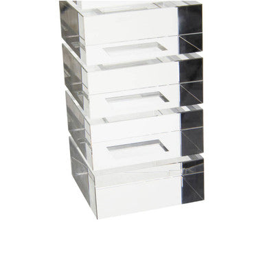 Clear Finish Large Candle Holder | Carrie