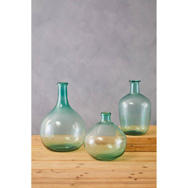 Blue Recycled Glass Vase | Bexley
