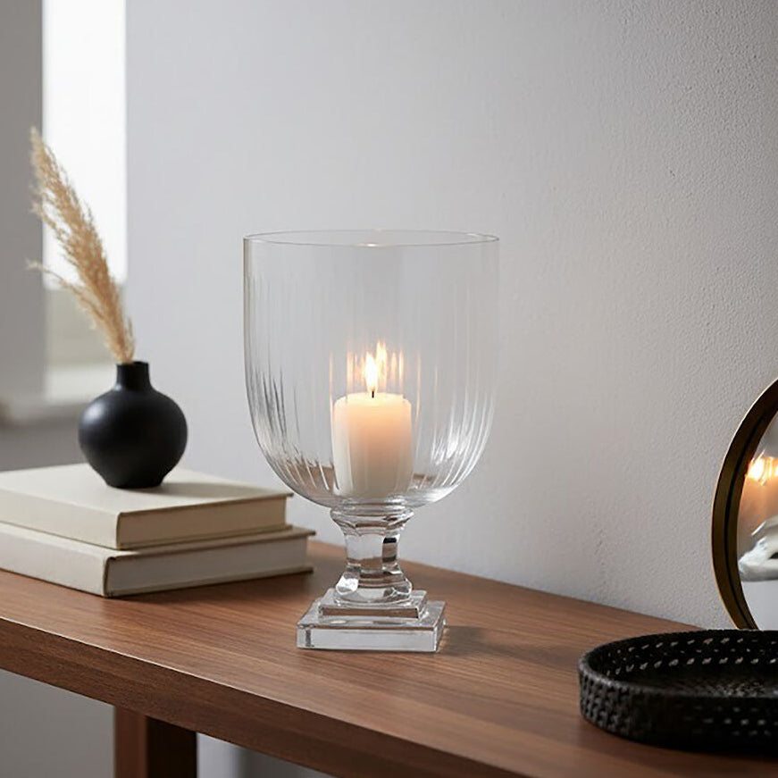 Small Glass Hurricane Candle Holder | Cortina