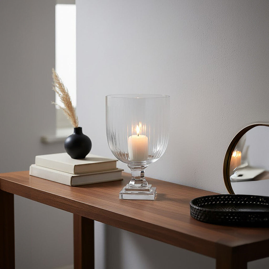 Small Glass Hurricane Candle Holder | Cortina