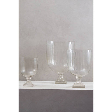 Medium Glass Hurricane Candle Holder | Cortina
