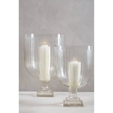 Medium Glass Hurricane Candle Holder | Cortina