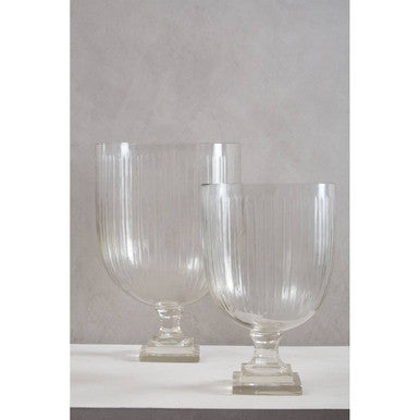 Medium Glass Hurricane Candle Holder | Cortina