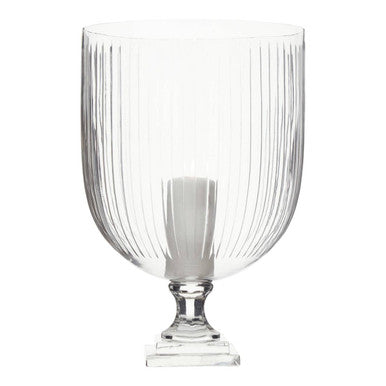Large Glass Hurricane Candle Holder | Cortina