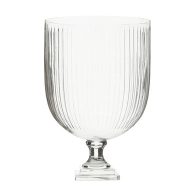 Large Glass Hurricane Candle Holder | Cortina