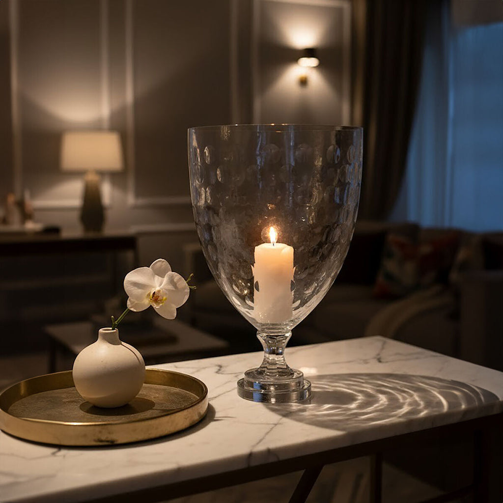 Large Honeycomb Hurricane Candle Holder | Cortina