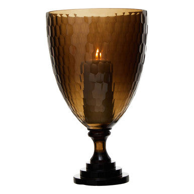 Medium Honeycomb Glass Candle Holder | Cortina
