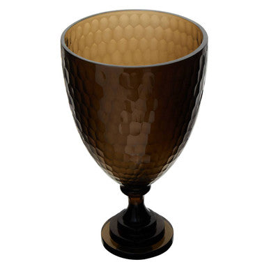Medium Honeycomb Glass Candle Holder | Cortina