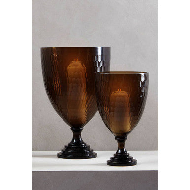 Medium Honeycomb Glass Candle Holder | Cortina