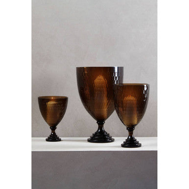 Medium Honeycomb Glass Candle Holder | Cortina