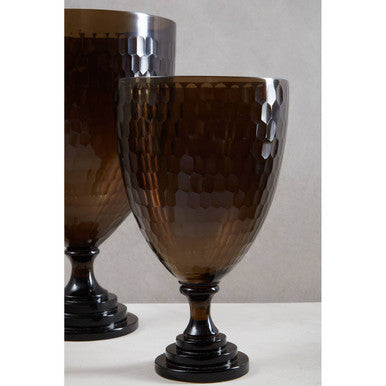 Medium Honeycomb Glass Candle Holder | Cortina