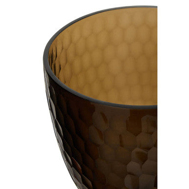 Medium Honeycomb Glass Candle Holder | Cortina
