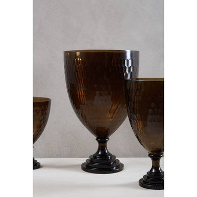 Large Honeycomb Glass Candle Holder | Cortina