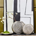 Small Oak Effect Silver Finish Vase | Silva