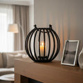 Large Matte Black Finish Lantern | Aura