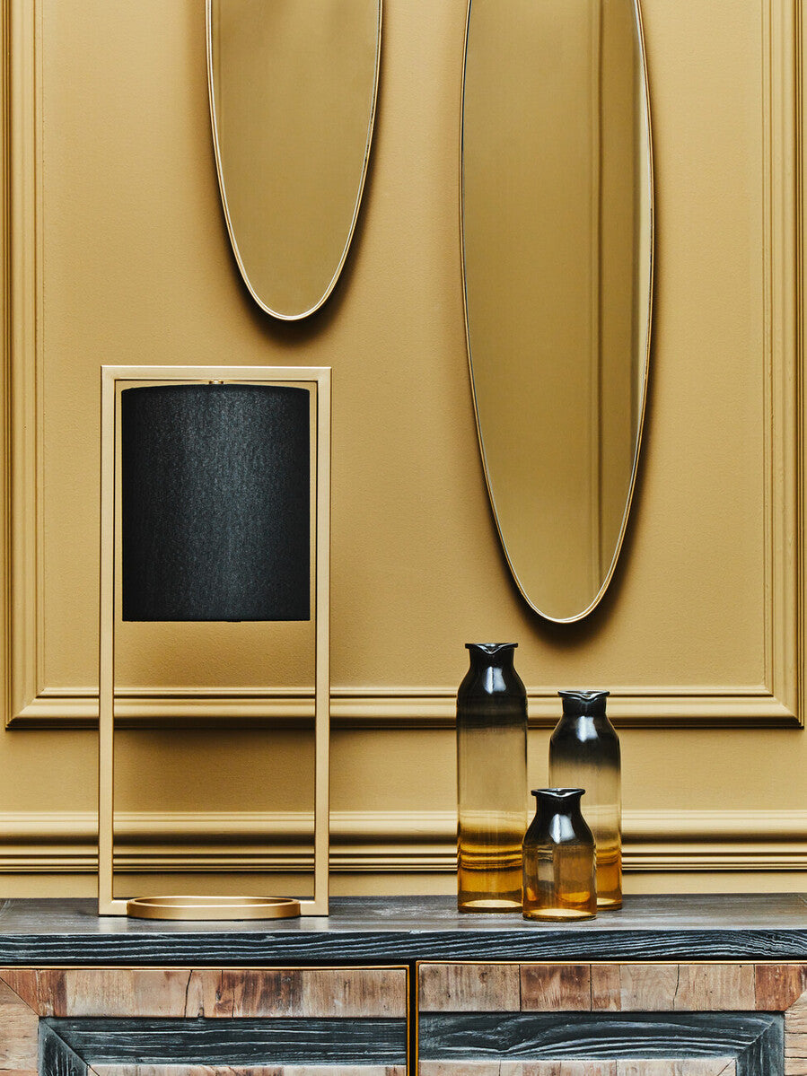 Black and Gold Medium Vase | Glynn