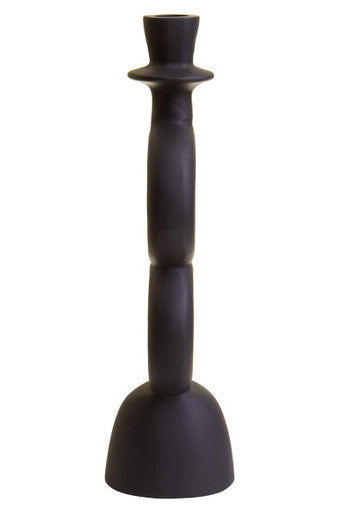 Large Black Candle Holder | Hapax
