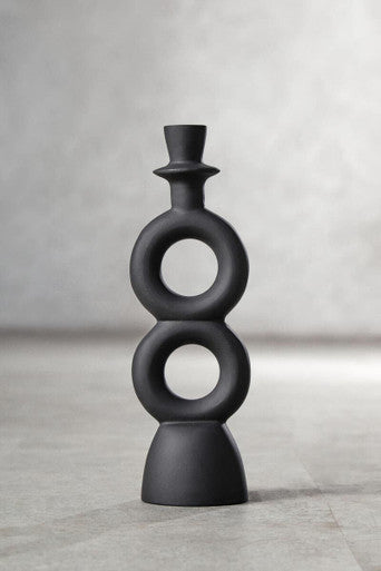 Large Black Candle Holder | Hapax