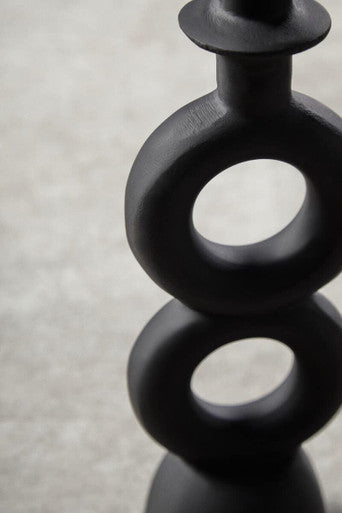 Large Black Candle Holder | Hapax