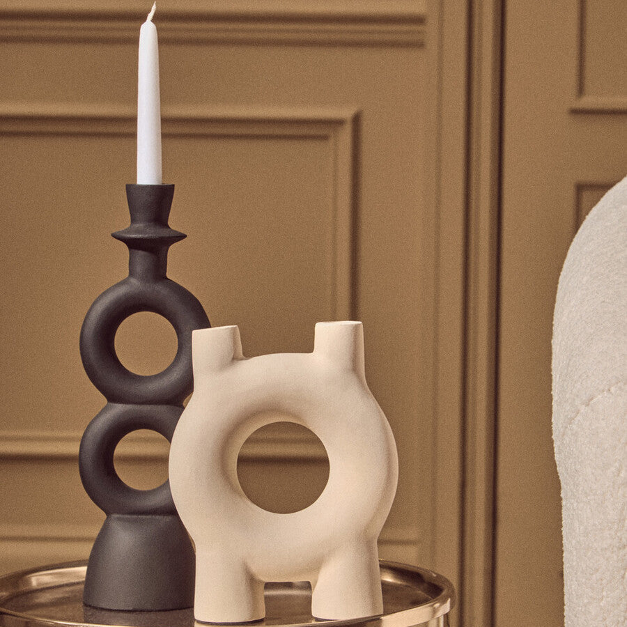 Large Black Candle Holder | Hapax