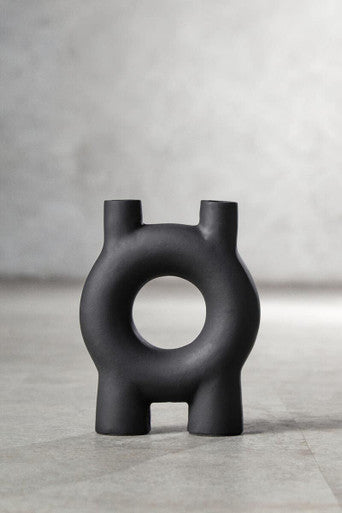 Small Black Candle Holder | Hapax