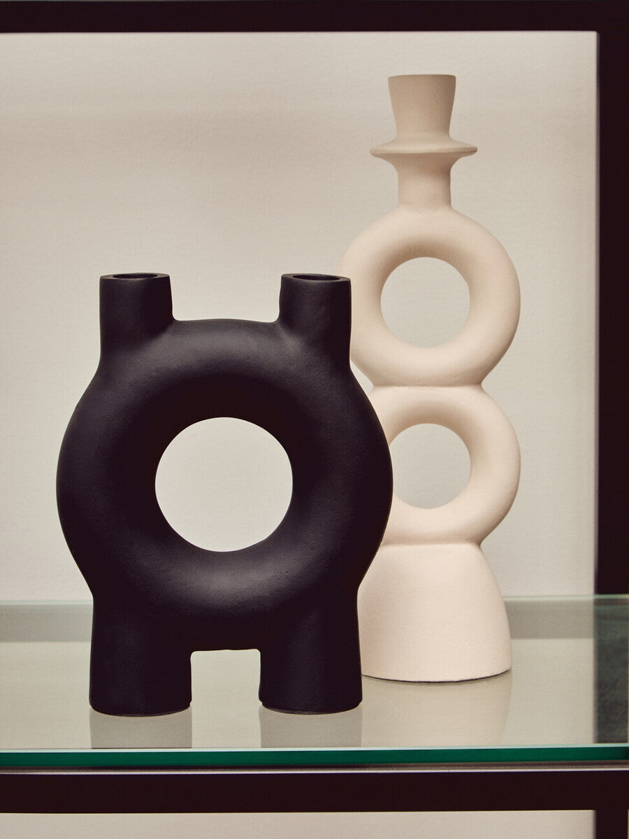 Small Black Candle Holder | Hapax