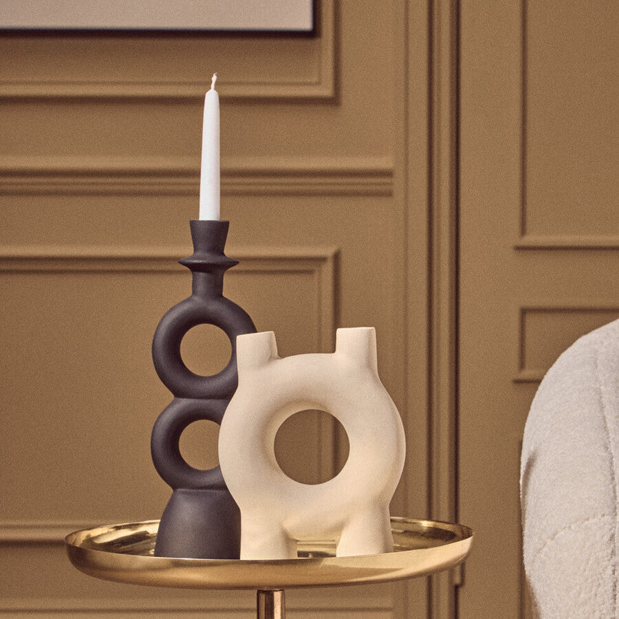 Small Cream Candle Holder | Hapax
