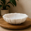 Small White Marble Lotus Bowl | Zoro