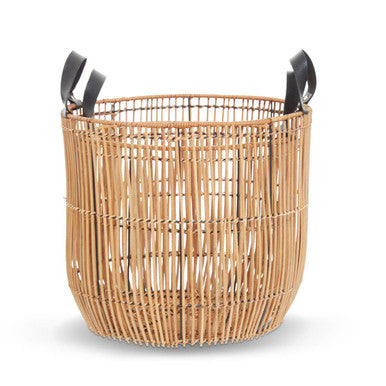 Set of 2 Natural Rattan Baskets | Batu