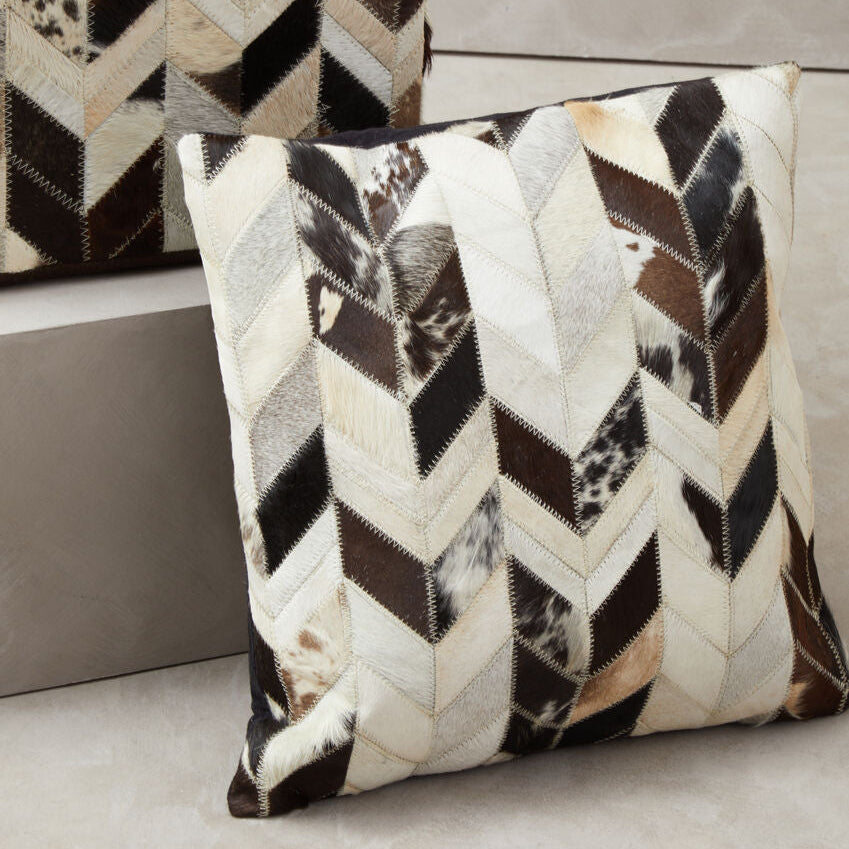 Bosie Black and White Patchwork Cushion Cover | Safira