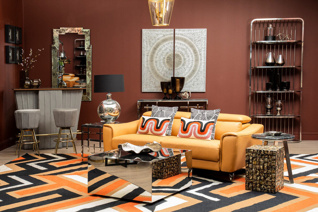 Curve Pattern Rectangular Cushion | Bosie Ozella