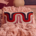 Curve Pattern Rectangular Cushion | Bosie Ozella