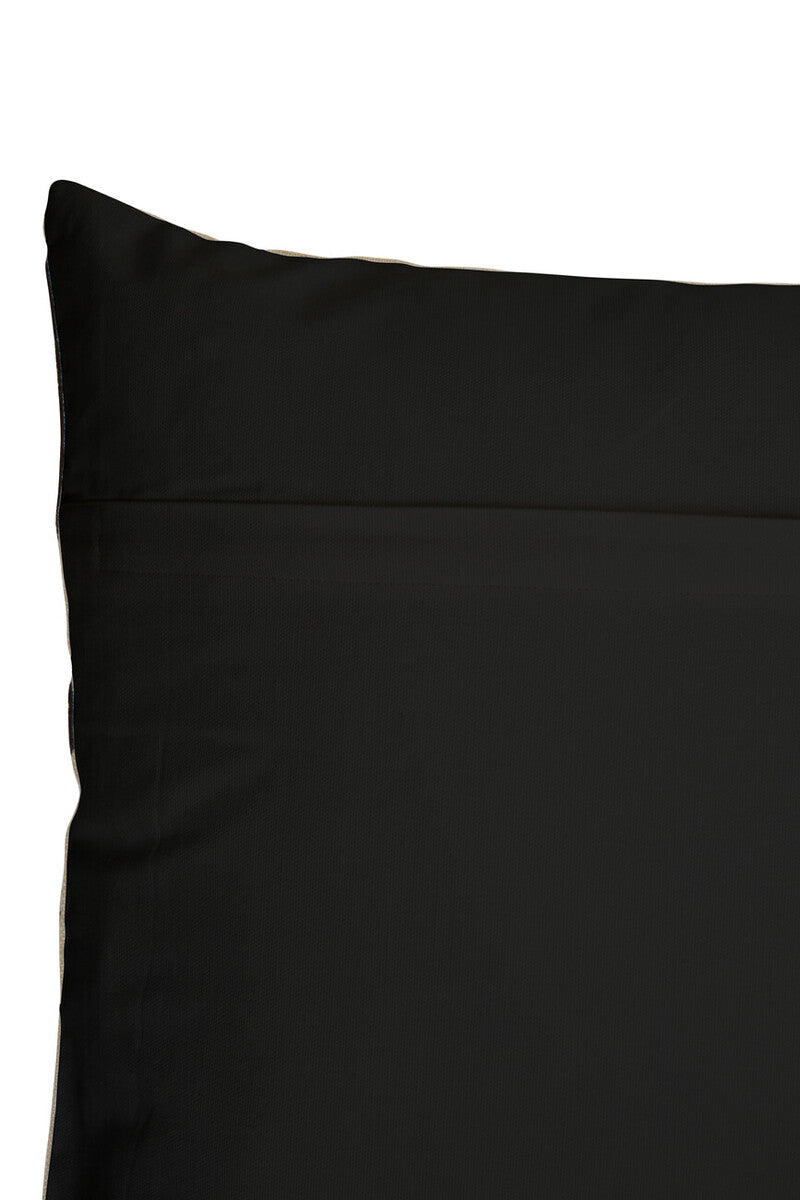 Natural and Black Square Cushion | Bosie Ozella