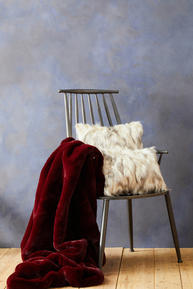 Bosie Natural Fur Square Fur Cushion | Lamina