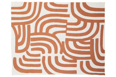 Natural and Terracotta Throw | Bosie Ozella