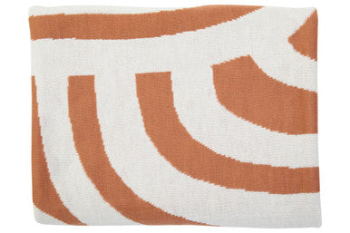 Natural and Terracotta Throw | Bosie Ozella