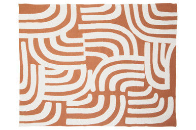 Natural and Terracotta Throw | Bosie Ozella