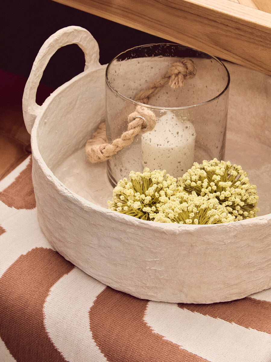 Natural and Terracotta Throw | Bosie Ozella