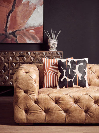 Rust and White Cushion | Bosie Ozella