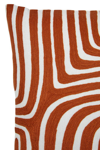 Rust and White Cushion | Bosie Ozella
