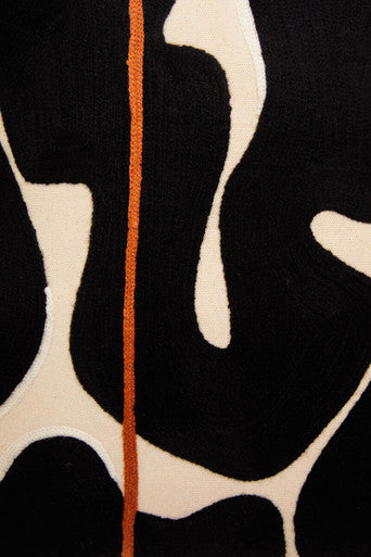 Black and Beige Cushion | Bosie Ozella