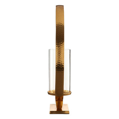 Large Gold Finish Candle Holder | Cirqua
