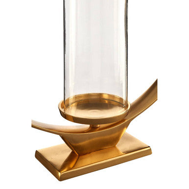 Large Gold Finish Candle Holder | Cirqua
