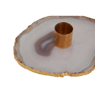 Grey Agate Candle Holder | Bowerbird Agata
